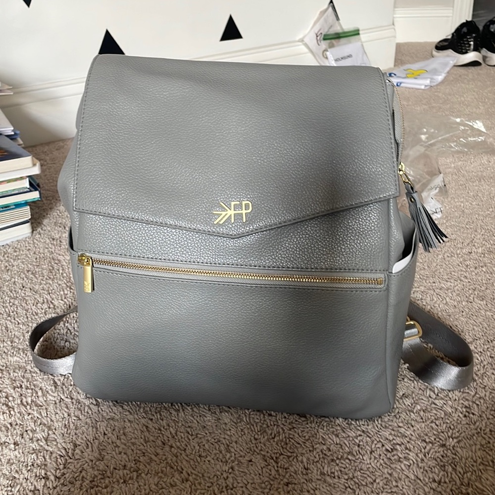 Freshly Picked Stone Classic Diaper Bag